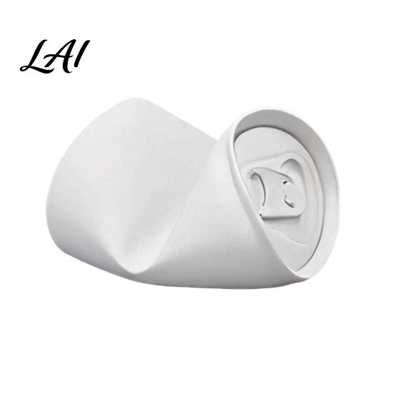 Modern Style Phone Stand 3D Printed Can-Shaped Stand Creative Tilted Soda Can Desk Holder for Cellphones Matte White Anti-Slip Support Watching