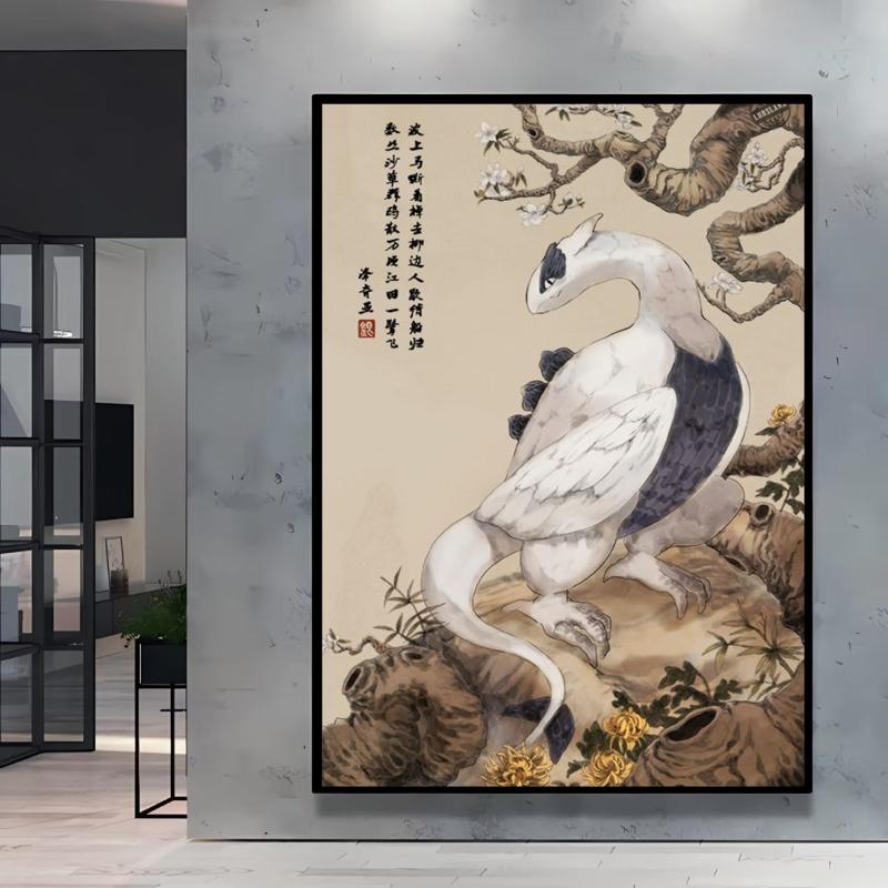 Poster and Painting Mewtwo Charizard Christmas Gifts Home Room Picture Wall Art Classic Spray Printing Canvas Painting