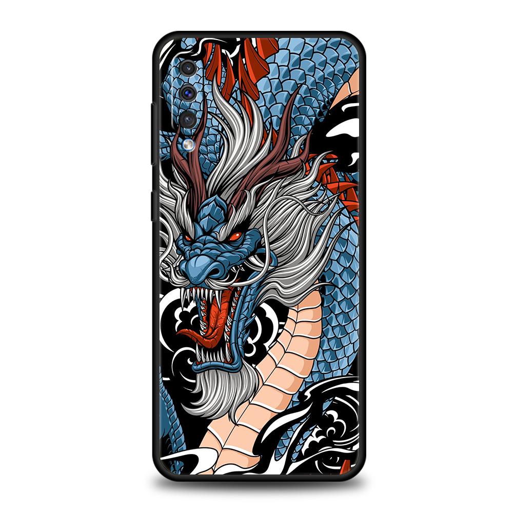 Чехол-бампер для телефона с китайским драконом для Samsung Galaxy A24 A13 A53 A73 A33 A22 A12 A02 A03 A05 A70 A50 A10 A20 5G Силиконовый чехол-сумка