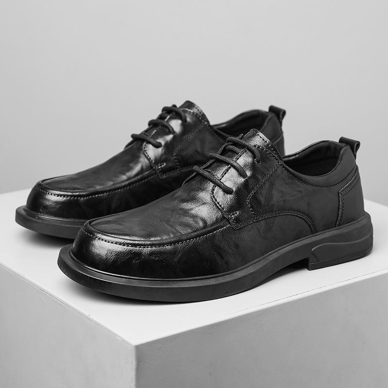 Business Casual Leather Men Shoes Genuine Leather Oxford Shoes For Men Flats Shoes