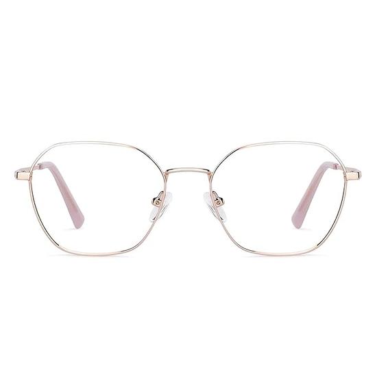 VINCENT CHASE EYEWEAR Unisex Zero Power Bluecut & Antiglare Computer Eyeglasses For Eye Protection and Strain | Stainless Steel | VC E13785