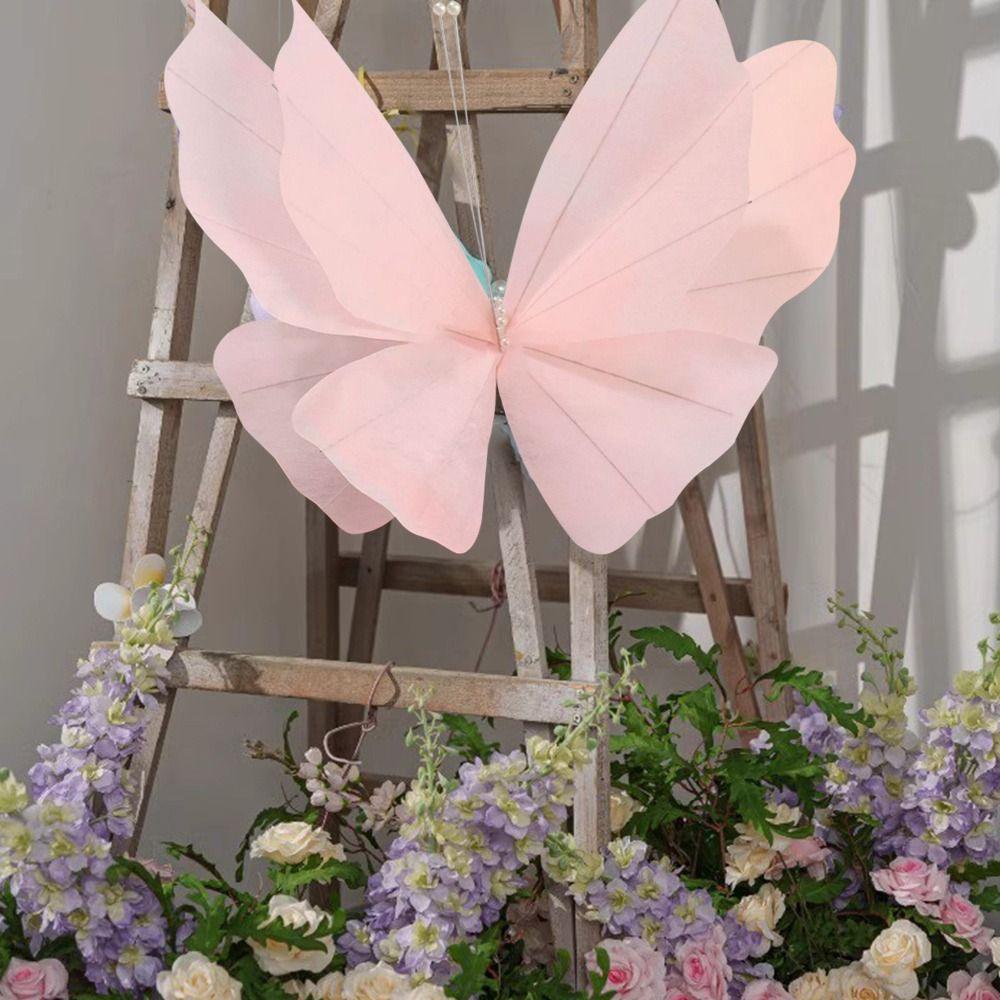 3D искусственная бабочка красочная бабочка цветок голова НОВАЯ крупномасштабная бабочка дорога