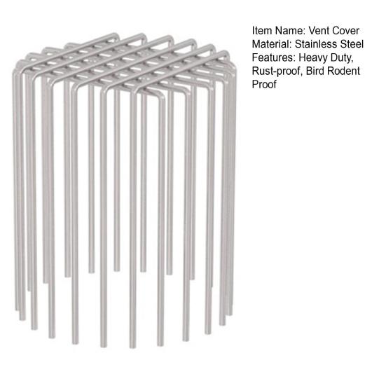 1/2 шт. Сетка из нержавеющей стали, колпак для вентиляции, защита от птиц и грызунов, защита от мусора, желоба, водосточные трубы, ПВХ, металлические трубы, кровельные вентиляционные отверстия, защитная крышка