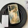 Alfons Mucha P-Primavera   Phone Case Black Silicone Soft For Samsung Galaxy A73,A72,A71,A70,A53,A52,A51