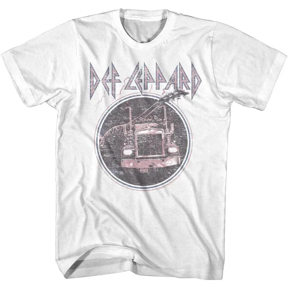 Def Leppard On Through The Night Faded Men's T Shirt