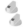 2Pcs 6mm Zinc Alloy Home Kitchen Gas Stove Knobs Cooker Oven Cooktop Metal Switch Control