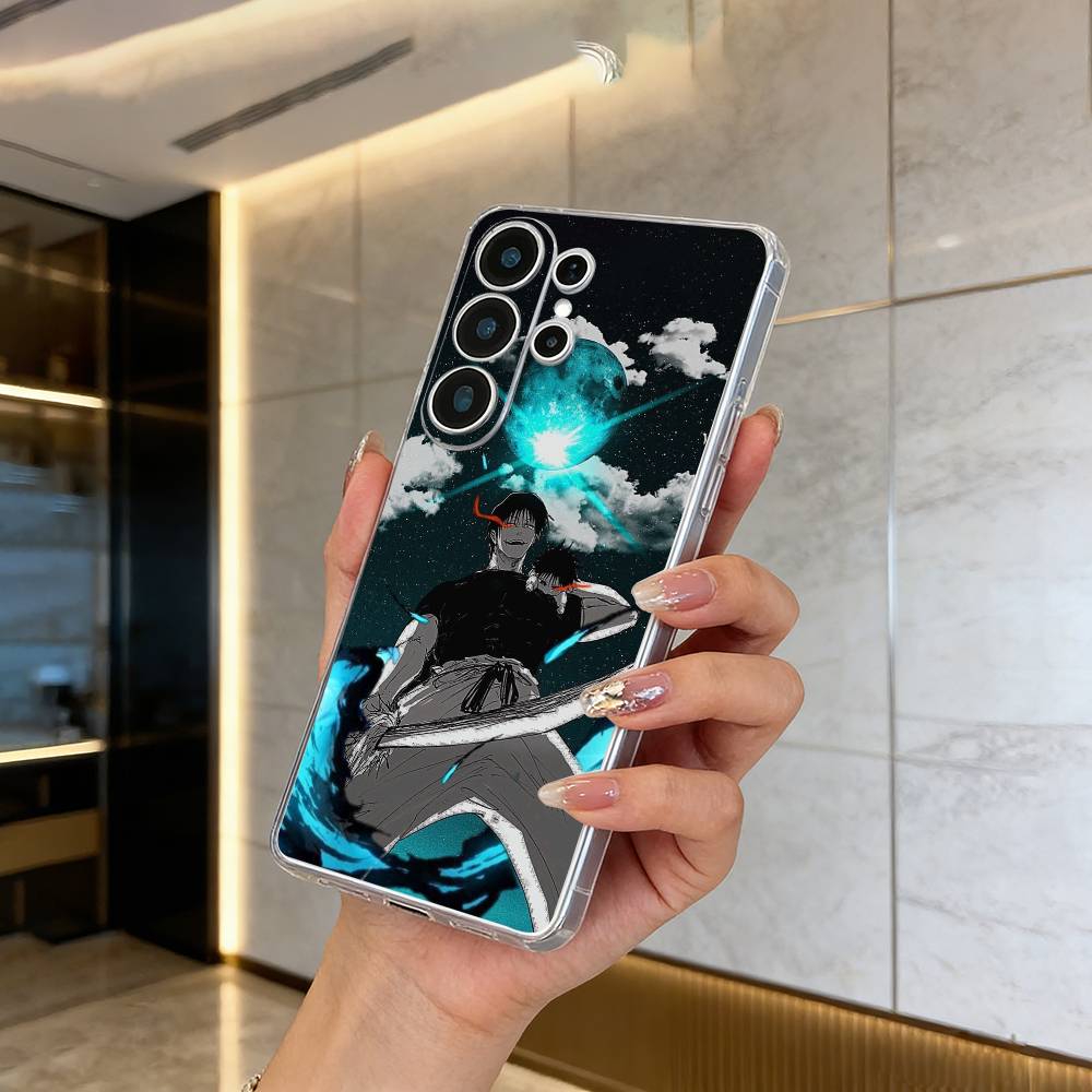 Харизматичный злодей - Fushiguro Toji Прозрачный чехол для телефона для Samsung S25, S24, S21, S22, S23, S30, Ultra, S20, Plus, FE, Lite