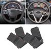 For Hyundai Solaris Verna 2010-2016 I20 2009-2015 Accent 2012-2017 Hand Braid Car Steering Wheel Cover Protection Leather