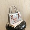 Bow Niche Korean Crossbody Bag for Women Simple Commuting Mobile Phone Small Square Bag New Versatile Casual Handbag