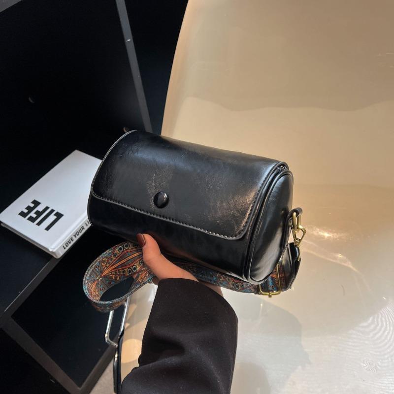 Новая ретро маленькая сумка нишевый дизайн весенняя универсальная высококлассная широкополосная на плечо сумка-мессенджер сумка-цилиндр