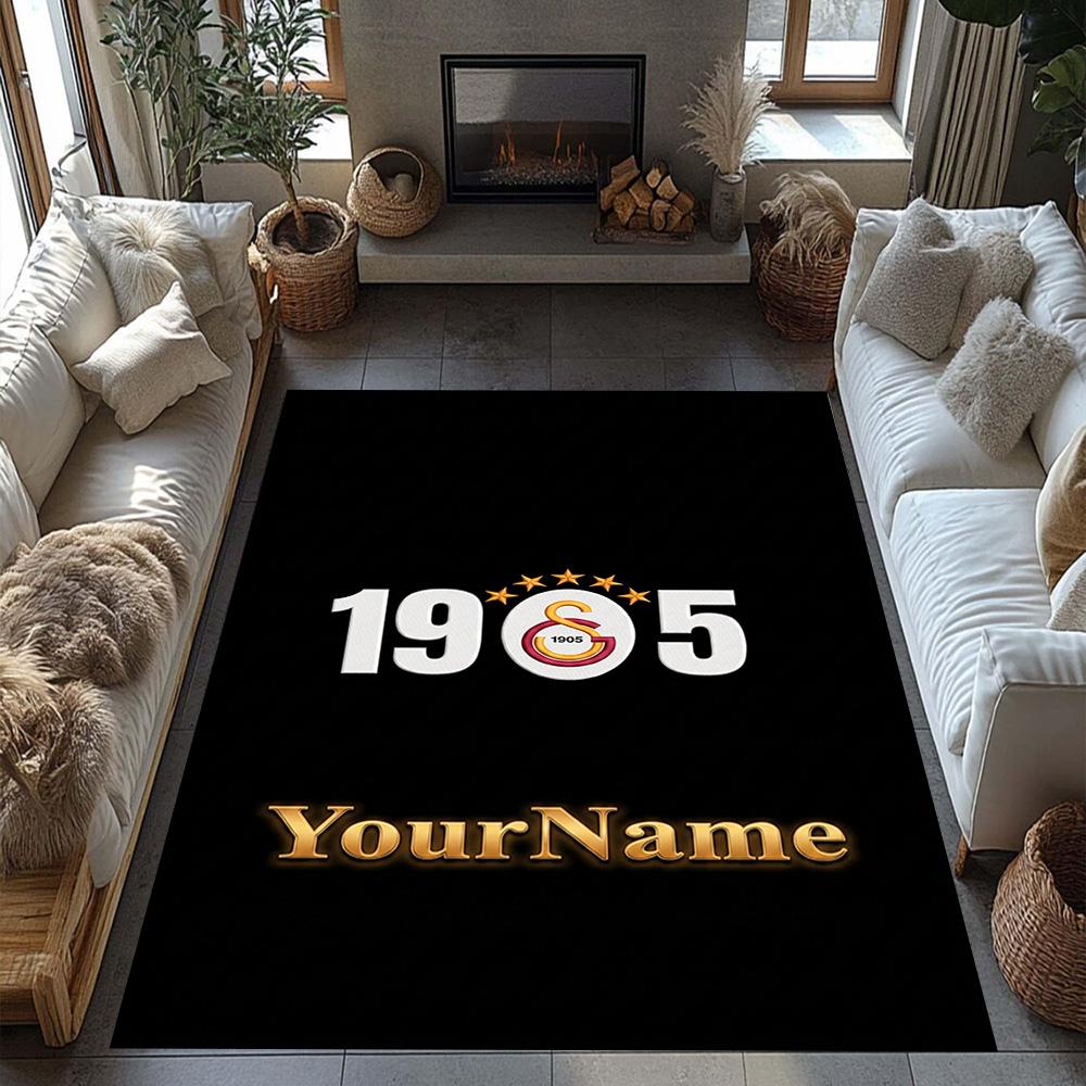 Galatasaray 324 Customize Your Name Floor Mat Suitable for Dormitory Entryway Hallway Game Room Antislip Carpet Decorate Offices