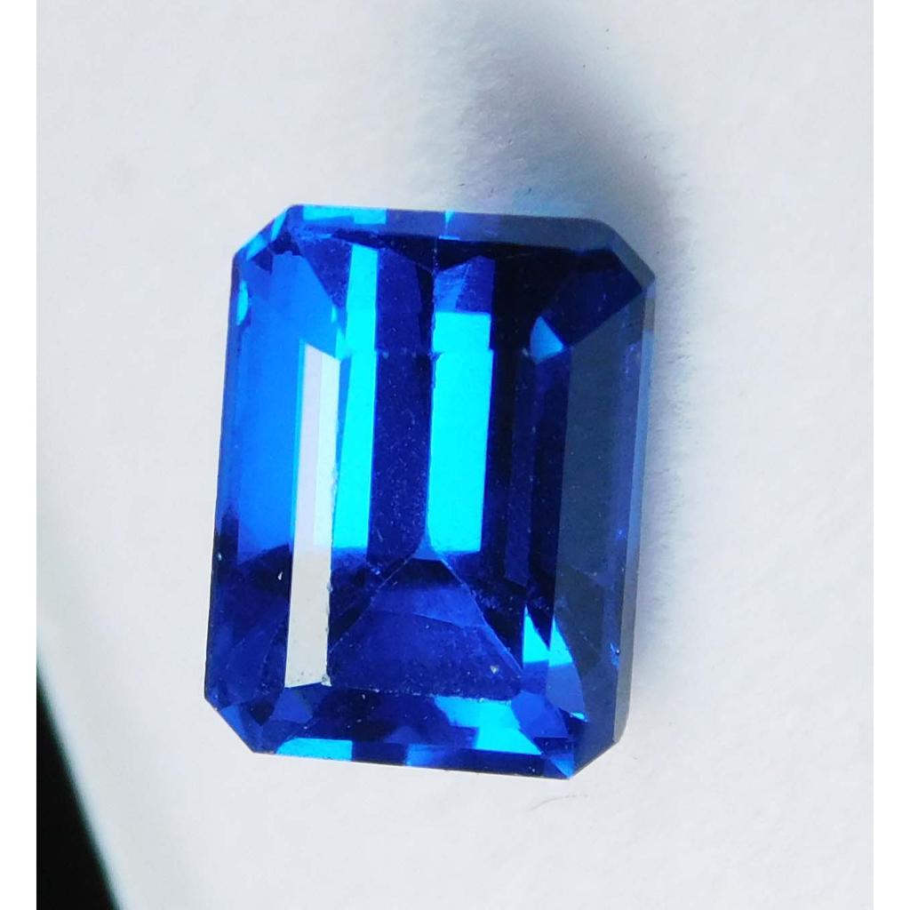 Natural Ring Size Sapphire Blue Emerald Shape 2 Ct Certified Loose Gemstones A-1971