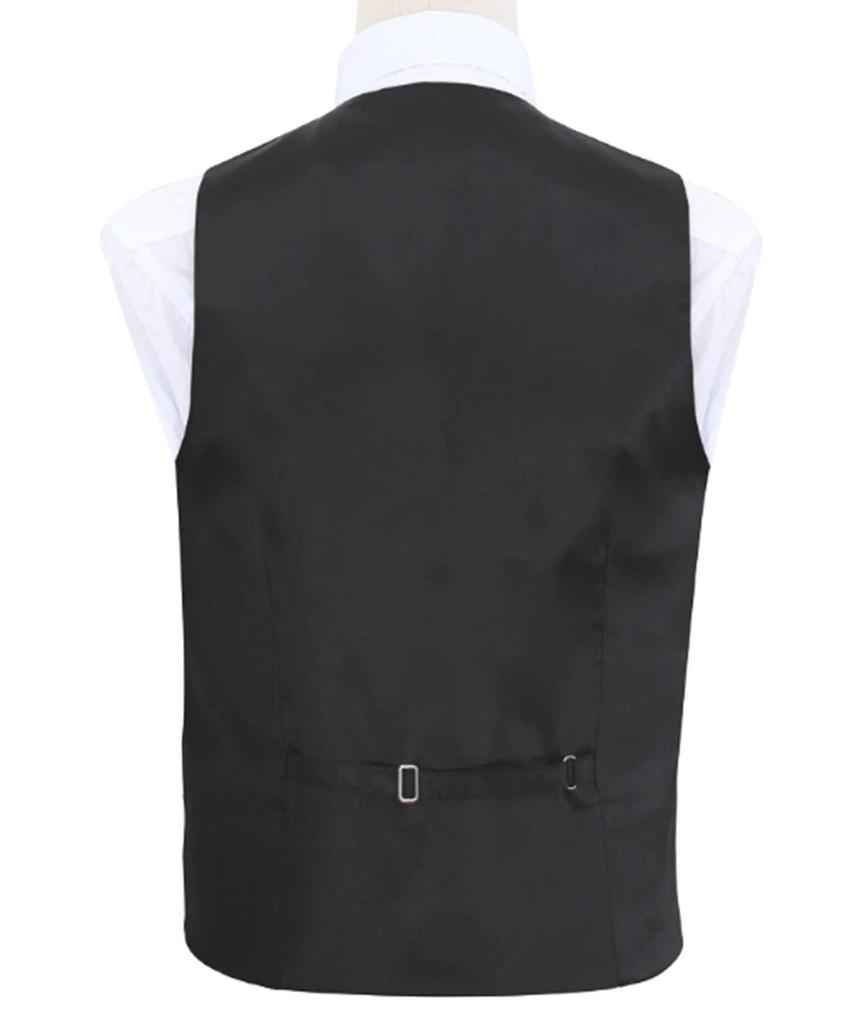 Мужской формальный свадебный жилет с цветочным узором пейсли, жилет, тонкий смокинг, комплект с шелковым галстуком