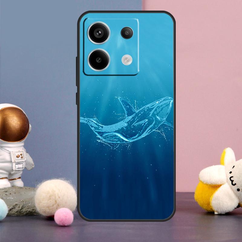 Чехол с акулой и косаткой для Xiaomi Redmi Note 14 13 9 10 11 12 15 Pro Plus Redmi 15 15C 14C 10C 12C 13C