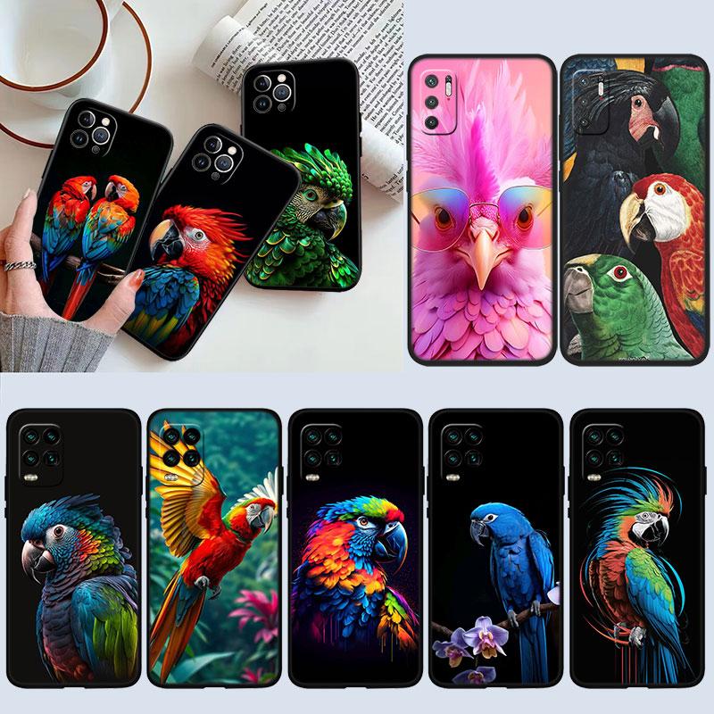 Чехол для телефона с рисунком попугая для OPPO A40 A60 A80 A15 A16 A16K A12 A17 A17K A54 A54S A53 A53S A55 A56 A57 A98 F23