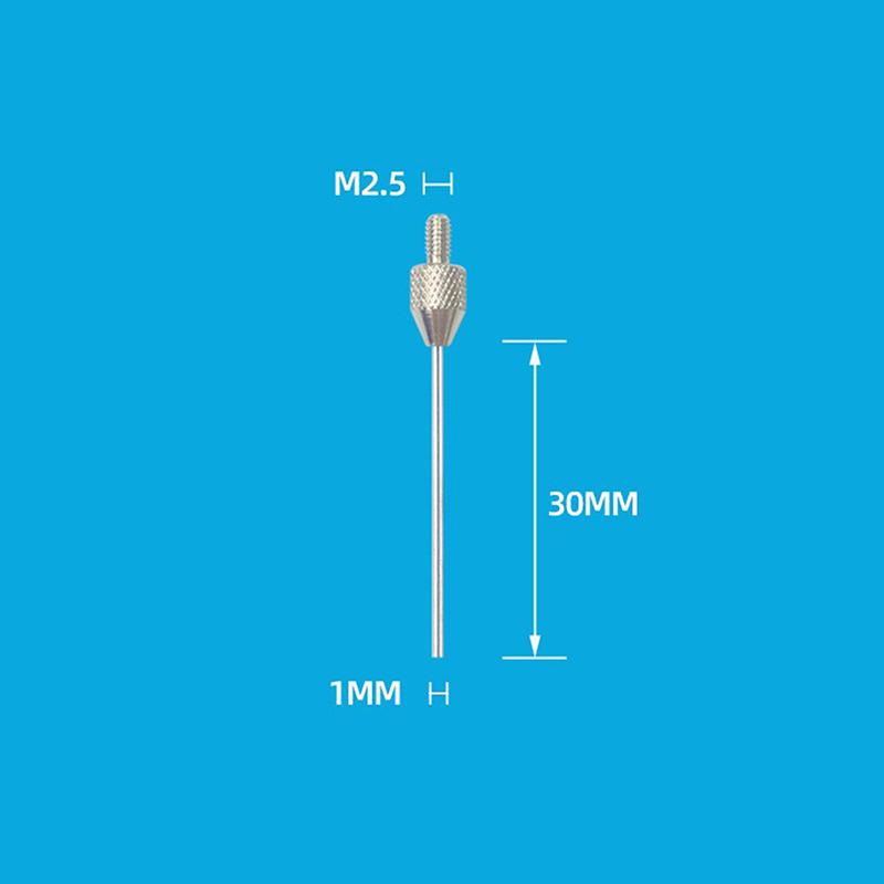 M2.5 Thread 1/1.5/2/3Mm Needle Diameter Dial Test Indicator Contact Point 10/20/30/40/50Mm Length Measuring Gauging Tools