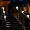4Pcs Solar LED Fence Ties Light Dusk To Dawn Outdoor Decorative Solar Lights Balcony LED Lights for Paths Gardens