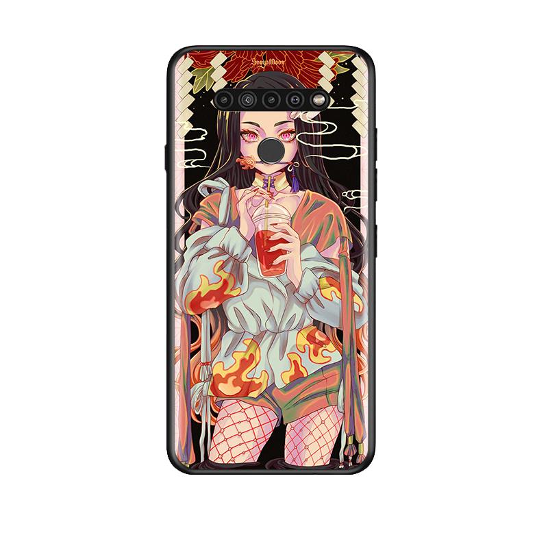 Черный чехол для телефона Demon Slayer Anime для LG G8 G8S G8X V30 V35 V40 V50 V60 ThinQ Q60 K40 K50 K30 K41 K51 K61 K71 K92