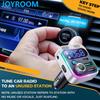 JOYROOM JR-CL17 48W Автомобильное зарядное устройство FM-трансмиттер Автомобильное Bluetooth 5.0 зарядное устройство FM-трансмиттер 12-24В Автомобильный Bluetooth FM-трансмиттер