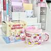 High-value Cake, Rabbit Mug, Couple Ceramic Cup with Lid, Birthday Gift for Boys and Girls, Girlfriend Gift