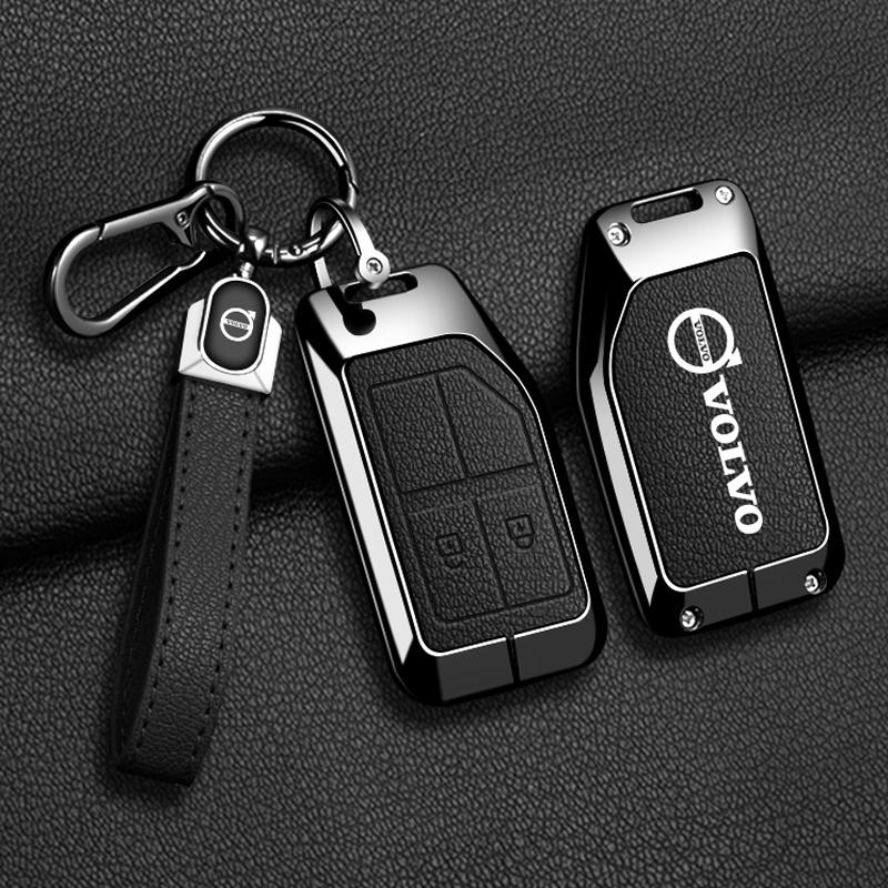 Zine Alloy Car Key Case Cover Shell Holder For Volvo FH16 RC FM EVRO 6 fh CARGO 555 FM Heavy Truck Remote Protection Accessories