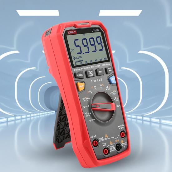UT61B+ Digital Multimeter LCD Display Accurate Measurement Flame-Retardant ABS True RMS Voltage Current NCV Measuring Meter for Household Appliances