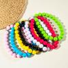 Летнее богемное допаминовое красочное преувеличенное ожерелье из бисера для женщин, ювелирные изделия, индивидуальное ожерелье-чокер для пляжного отдыха