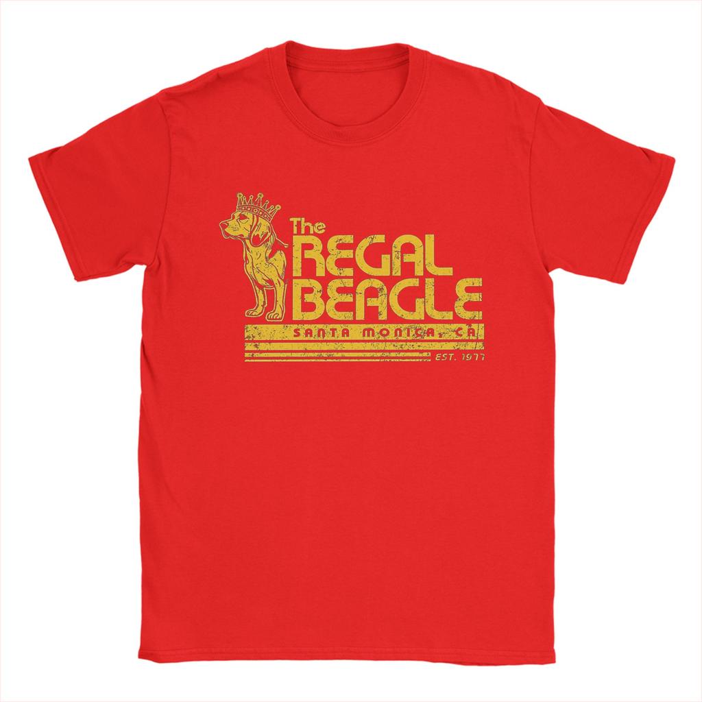 Mens The Regal Beagle T Shirts Pure Cotton Clothes Funny Short Sleeve Crew Neck Tees Printing TShirt