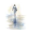 Jesus Walking On Water Jesus Walking On Water, 50X70 Cm, Unframed, Premium Canvas On Stretcher