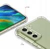 Case for SAMSUNG GALAXY S21 FE ANTI-SHOCK CLEAR CASE ARMOR BACK + GLASS