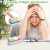 Красочная пальчиковая клавиатура DIY Непоседа Кнопка Новая клавиатура Брелок Игрушки