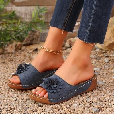 Женская обувь больших размеров от Foreign Trade на весну и лето 2025 года, новый стиль с покатыми каблуками и открытыми носками, тапочки для женщин, которые можно носить в прохладную погоду