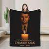 Pray For Charlie Kirk Soft Plush Throw Blanket for Students  Warm Flannel Bedspread for Sofa Bed or Outdoor Use