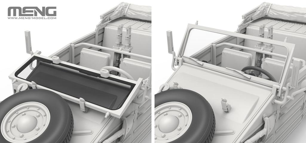 GSI Creos Monmodel German Kubelwagen Type 82 North African Specification Plastic Model Kit MVS015 1/35 Pkw.K1