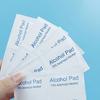 Disposable Alcohol Cotton Pads 100 Pieces, Travel Home Disinfection Wipes, Effective Germ Removal, Unscented