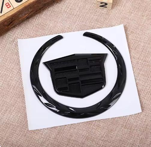 AARI1 1PCS for Cadillac Logo SRX ATS XTS 2021 2020 2019 2018 2017 Car Front Center Grille Emblem Rear Trunk Badge Sticker Accessories