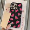 Защитная накладка с рисунком в виде долек арбуза для серии iPhone 17 16 15 14 13 12 11 16E Pro Max Plus