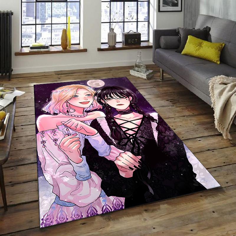 1pc Wednesday (7) Design Area Rug - Non-Slip, Soft & Cozy Floor Mat for Living Room, Bedroom, Office - Indoor/Outdoor Decorative Carpet