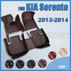 Автомобильные коврики для KIA Sorento, пятиместный, 2013–2014 гг., индивидуальные автомобильные коврики для ног, чехлы для автомобильных ковриков, аксессуары для интерьера