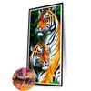 5D DIY Full Round Drill Diamond Painting Tiger Kit Home Decor Art Craft 45x85cm