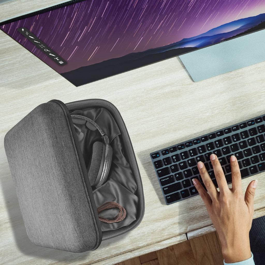 Чехол Geekria Case Shield для наушников, совместимый с жестким чехлом, дорожный жесткий чехол большого размера, совместимый с наушниками Layflat, в комплект входит чехол для хранения