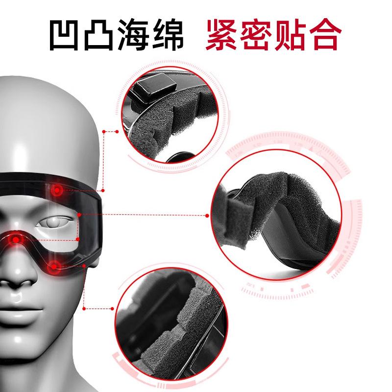 Chengkai Technology Anti-Fog Goggles, Wind and Sand Resistant Motorcycle Glasses, Anti-Splash Labor Protection for Riding