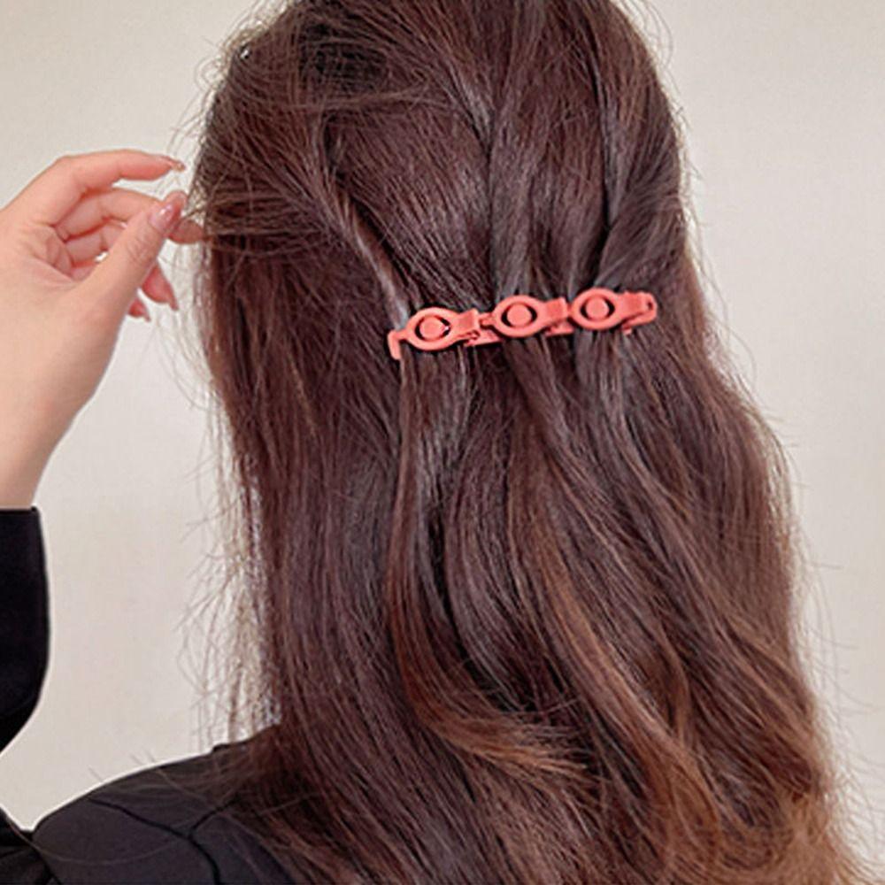 Korean Style Duckbill Clip Plastic Bangs Clip Simple Braided Hair Clip Female/Girls