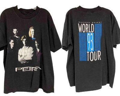PETRA 1993 Невидимая Сила Мировой Тур Футболка Полный Размер S-5XL