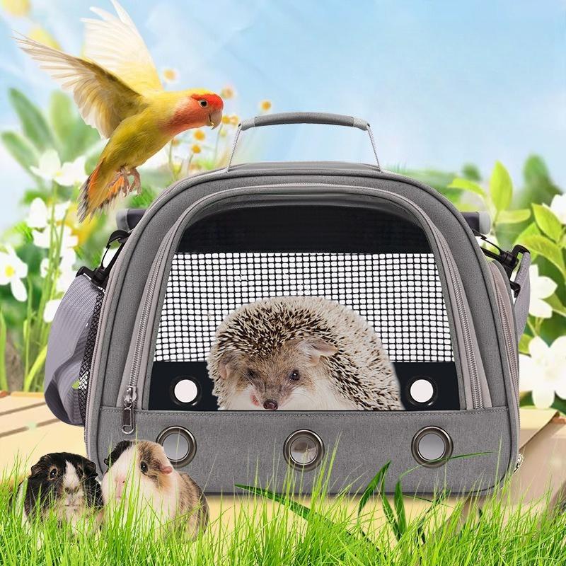 Pet bag out portable shoulder bag comfortable breathable small pet bag hamster rabbit multi-purpose pet supplies