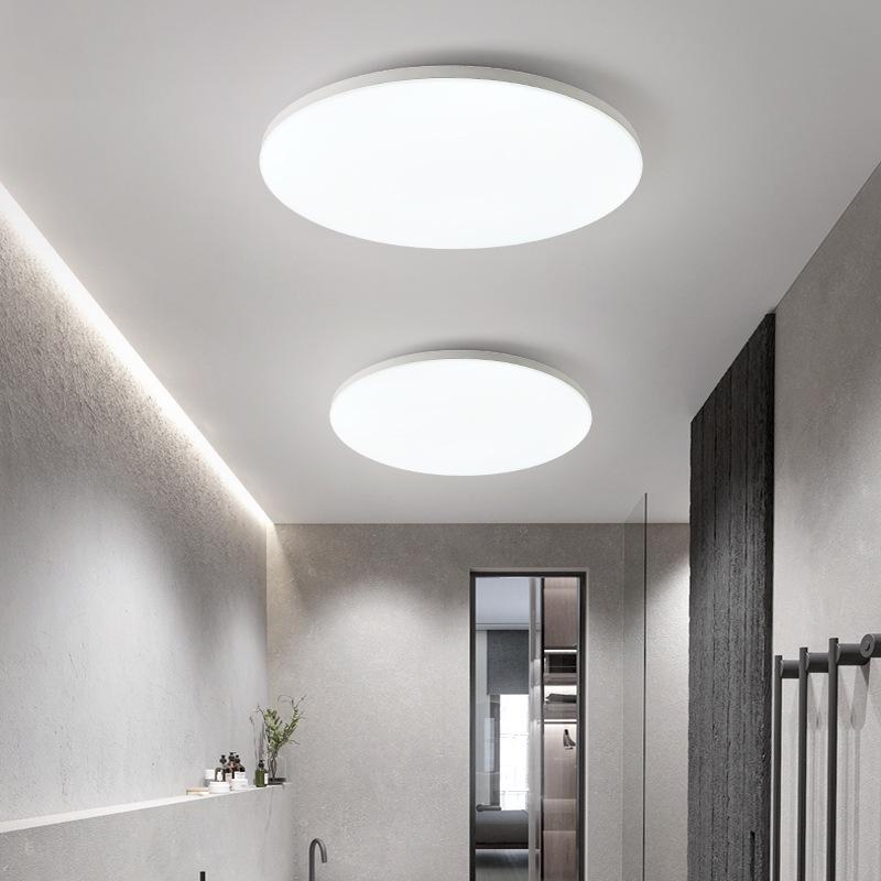 Ультратонкий водонепроницаемый светодиодный потолочный светильник для ванной комнаты, балкона, спальни, кухни и коридора.