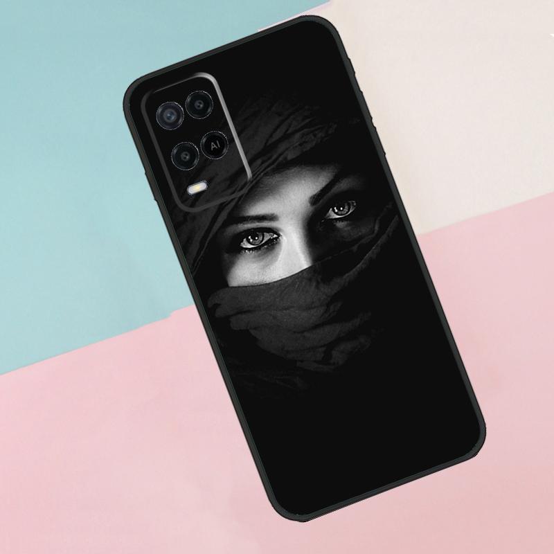 Мусульманская Исламская Арабская Девушка Хиджаб Чехол Для Телефона Oppo A17 A77 A60 A74 A94 A54 A18 A38 A58 A78 A98 A40 A80 A16 A76 A96 A15 A57S