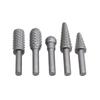 5PCS Wood Carving File Burr Rasp Set for Woodworking Tool Drill Bit with 6mm Round Shank for Wood Plastic Carving Deburring Polishing