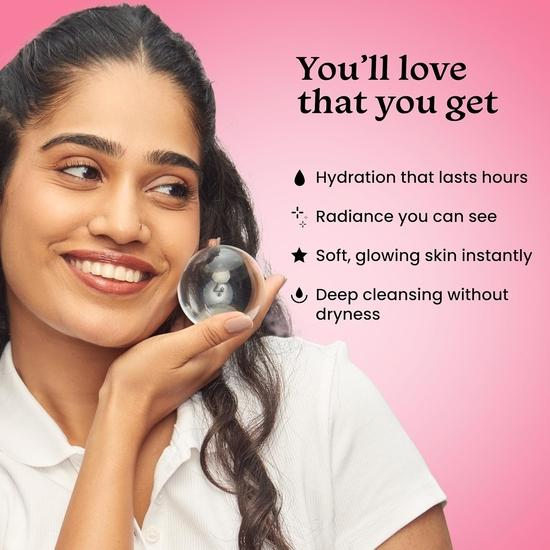 Foxtale Valentine's Glow Getter Combo Kit с молочной кислотой, гиалуроновой кислотой и ниацинамидом | Для сияющей и лучистой кожи | Подарочный набор | Непревзойденное сияние