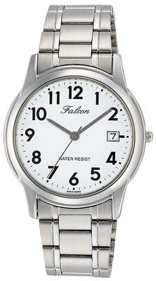 Мужские часы Citizen Falcon серебристые Q&Q D010-204